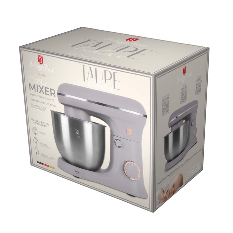 BERLINGERHAUS Kuchyňský robot 1500 W Taupe Collection BH-9769