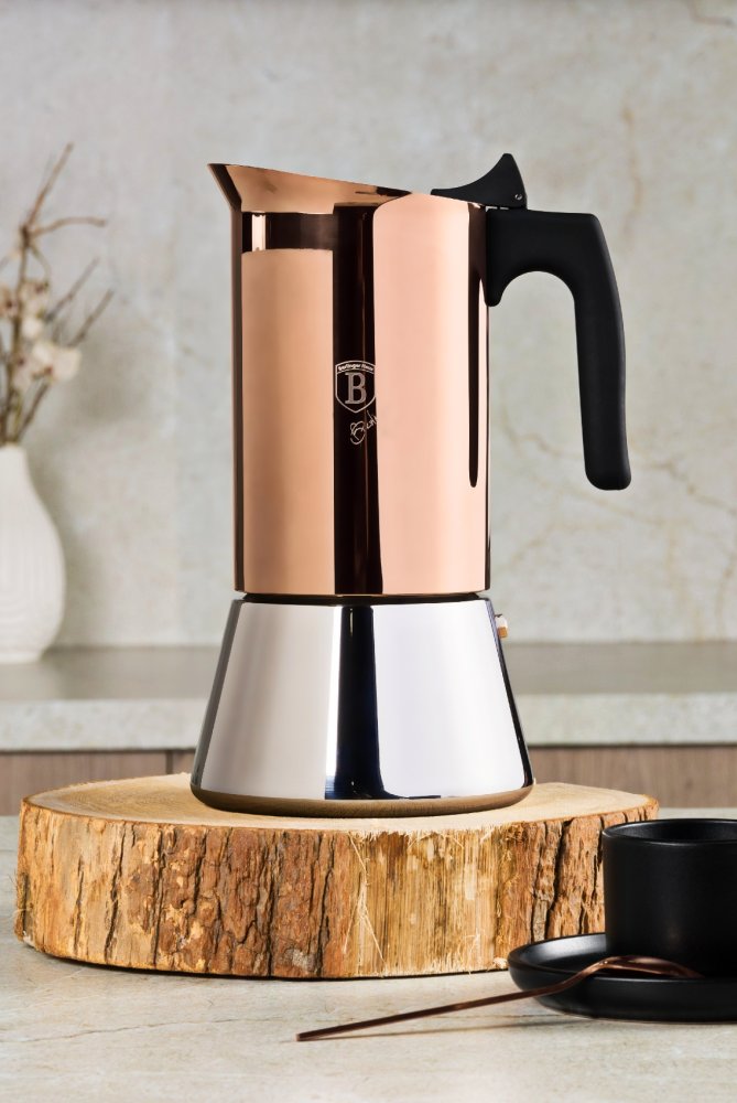 BERLINGERHAUS Konvice na espresso 9 šálků Rosegold Metallic Line BH-8550