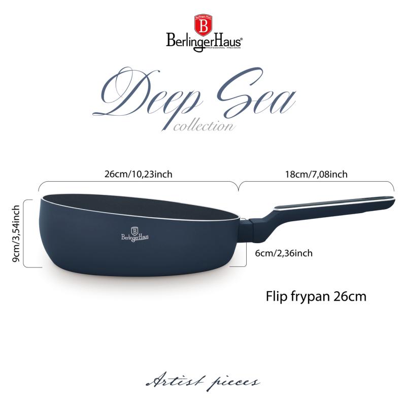 BERLINGERHAUS Pánev prohazovací 26 cm Deep Sea Collection BH-8370