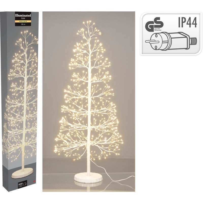 HOMESTYLING Dekorativní světelný stromek 600 LED 100 cm KO-AX5330500