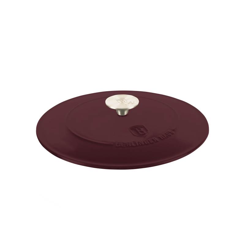 BERLINGERHAUS Pánev hluboká se smaltovaným povrchem a poklicí 26 cm litinová Leonardo Collection BH-6263