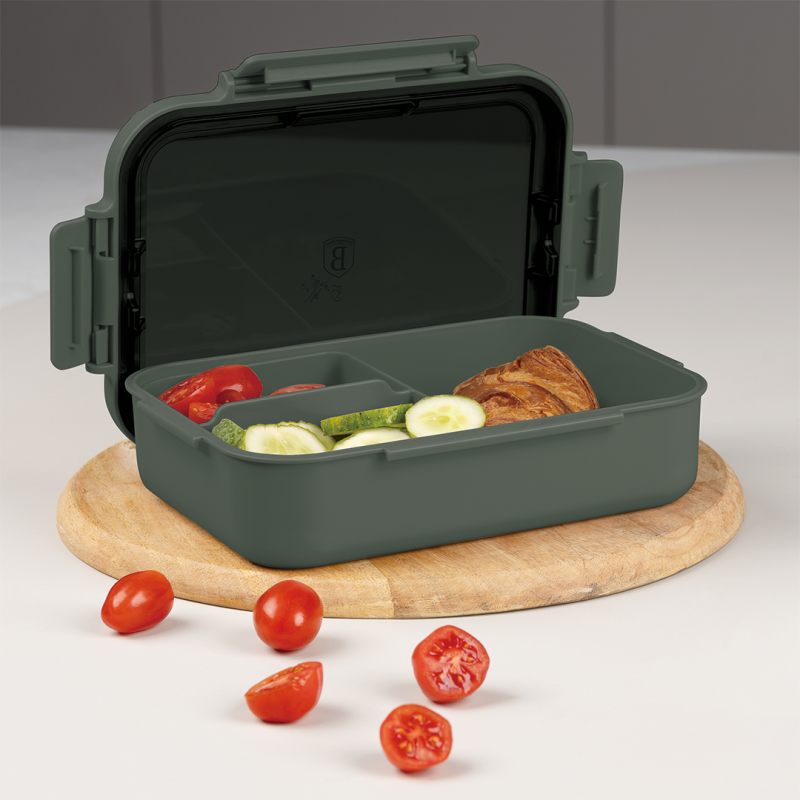 BERLINGERHAUS Svačinový box 24 x 18 cm Matte Green Collection BH-8922