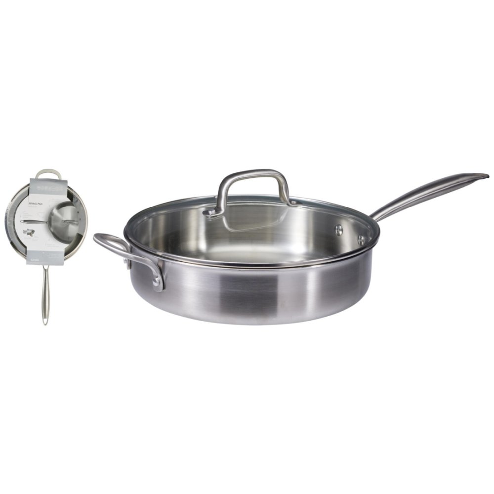 SIAKI HUISHOUD Pánev nerezová s poklicí 29,5 cm KO-C85000610