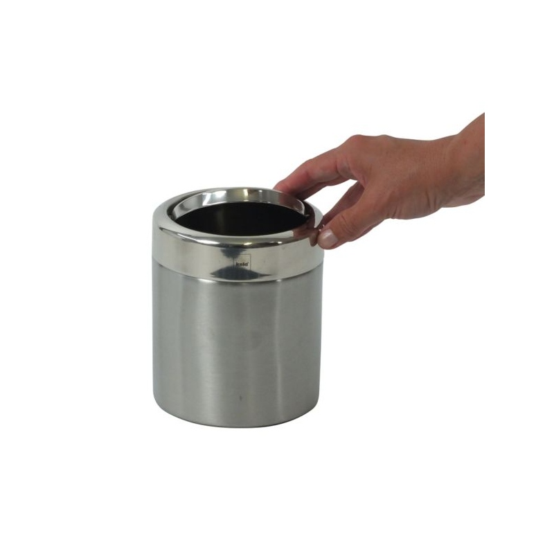 KELA Kozmetický kôš ÁNO 1,5L nerez strieborný KL-21381