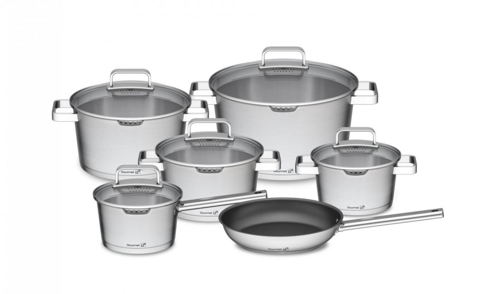 G21 Sada nádobí G21 Gourmet Magic s hrncem navíc, 11 dílů, nerez G21-6352116