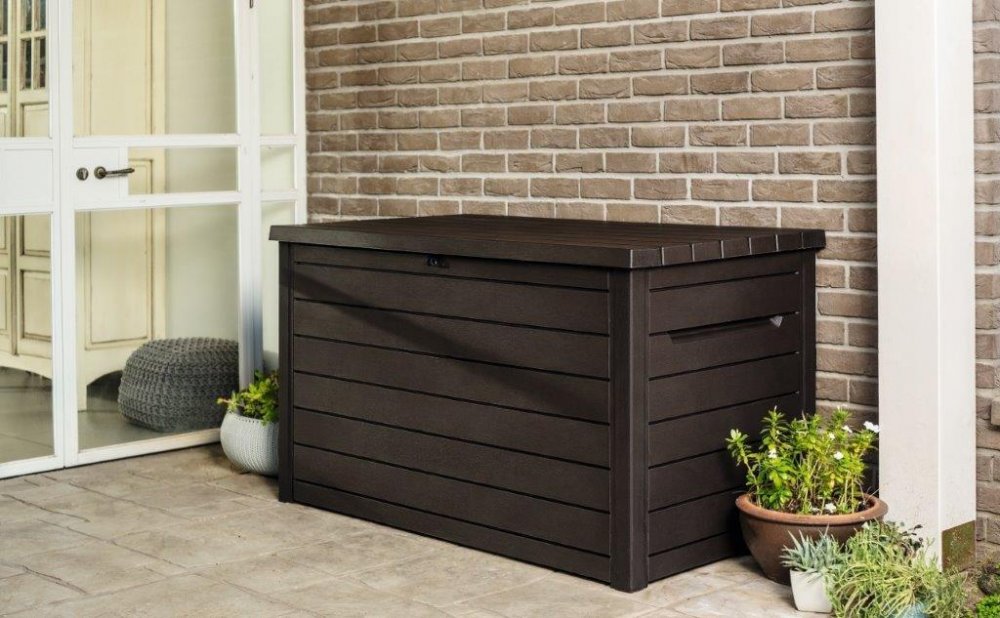 Keter Zahradní box Keter Ontario 870 L wood grafitový KT-610326 - thumb (1)