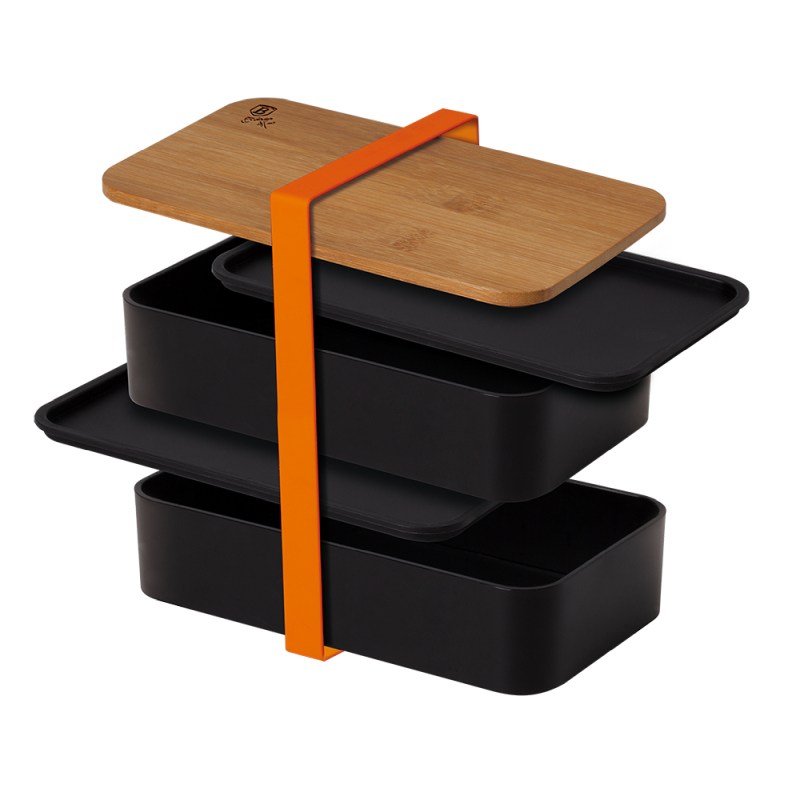 BERLINGERHAUS Svačinový box s bambusovým víkem dvoupatrový BH-7206
