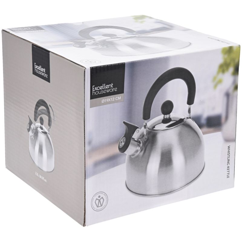 EXCELLENT
 Pískací varná konvice na sporák 2,5 l nerez KO-C80820340 - thumb (2)