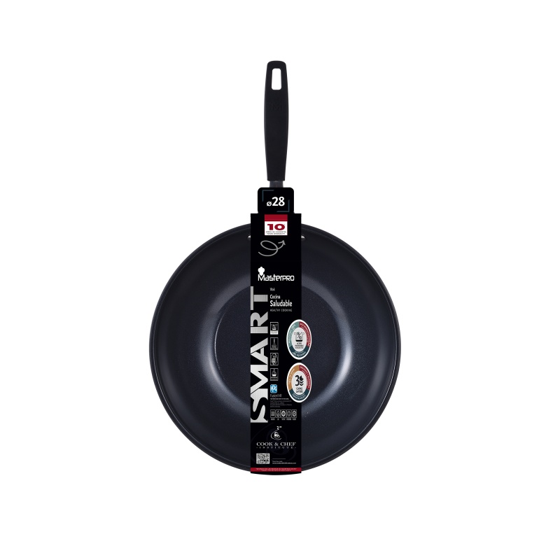 MASTERPRO Pánev grilovací s nepřilnavým povrchem SMART 28x28 cm stříbrná BGEU-3771 - thumb (1)