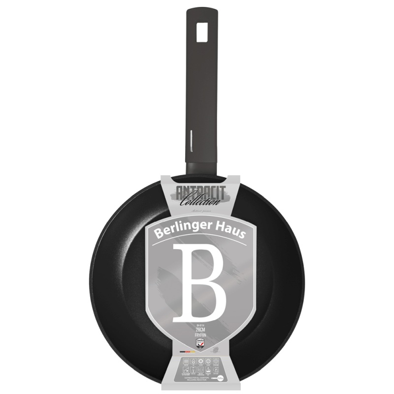 BERLINGERHAUS Pánev s titanovým povrchem 28 cm Antracit Collection BH-8114