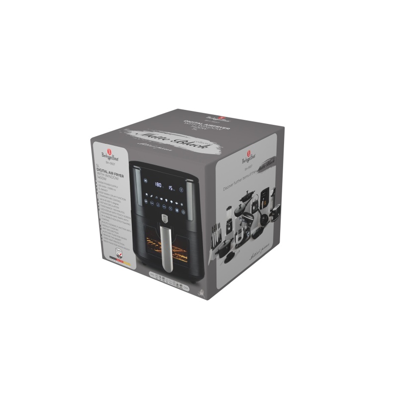 BERLINGERHAUS Horkovzdušná fritéza 5 l Matte Black Collection BH-9557