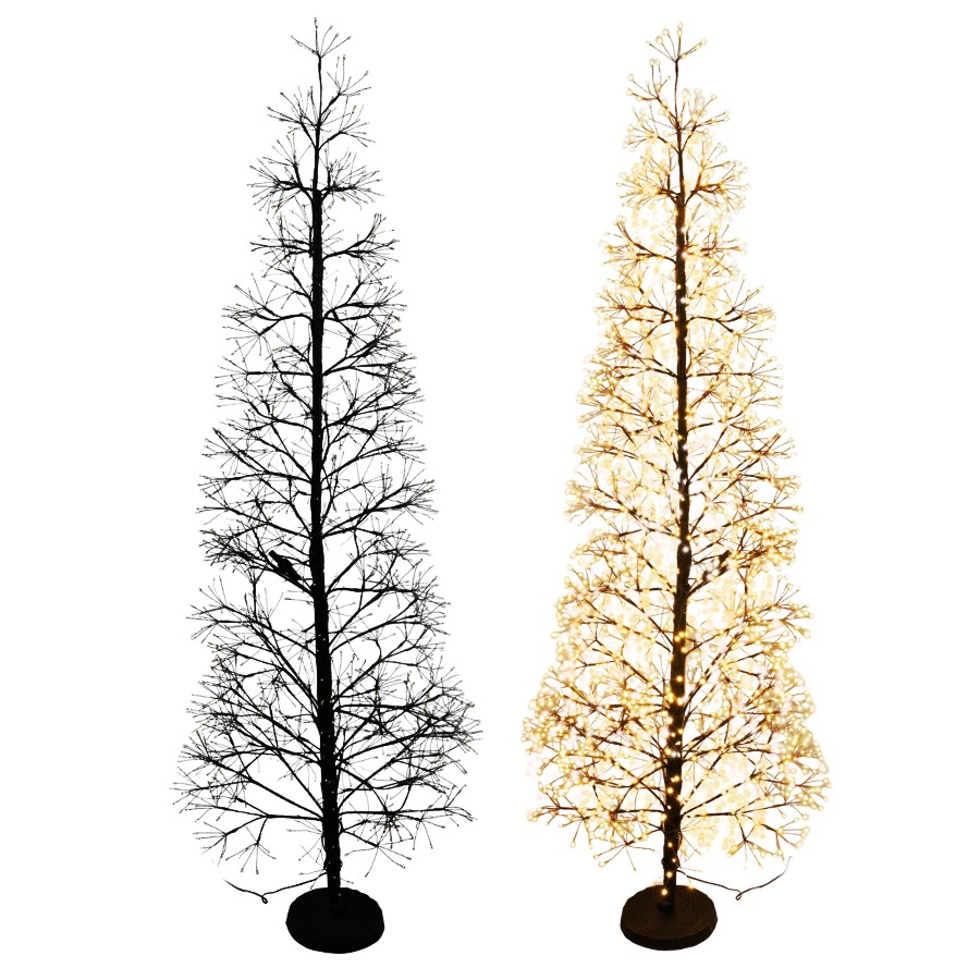 HOMESTYLING Dekorativní světelný stromek 1600 LED 150 cm KO-AX5390050
