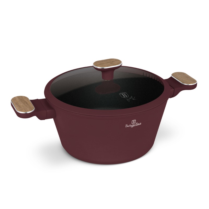 BERLINGERHAUS Kastrol s titanovým povrchem a poklicí 24 cm Leonardo Nordic Collection BH-8301