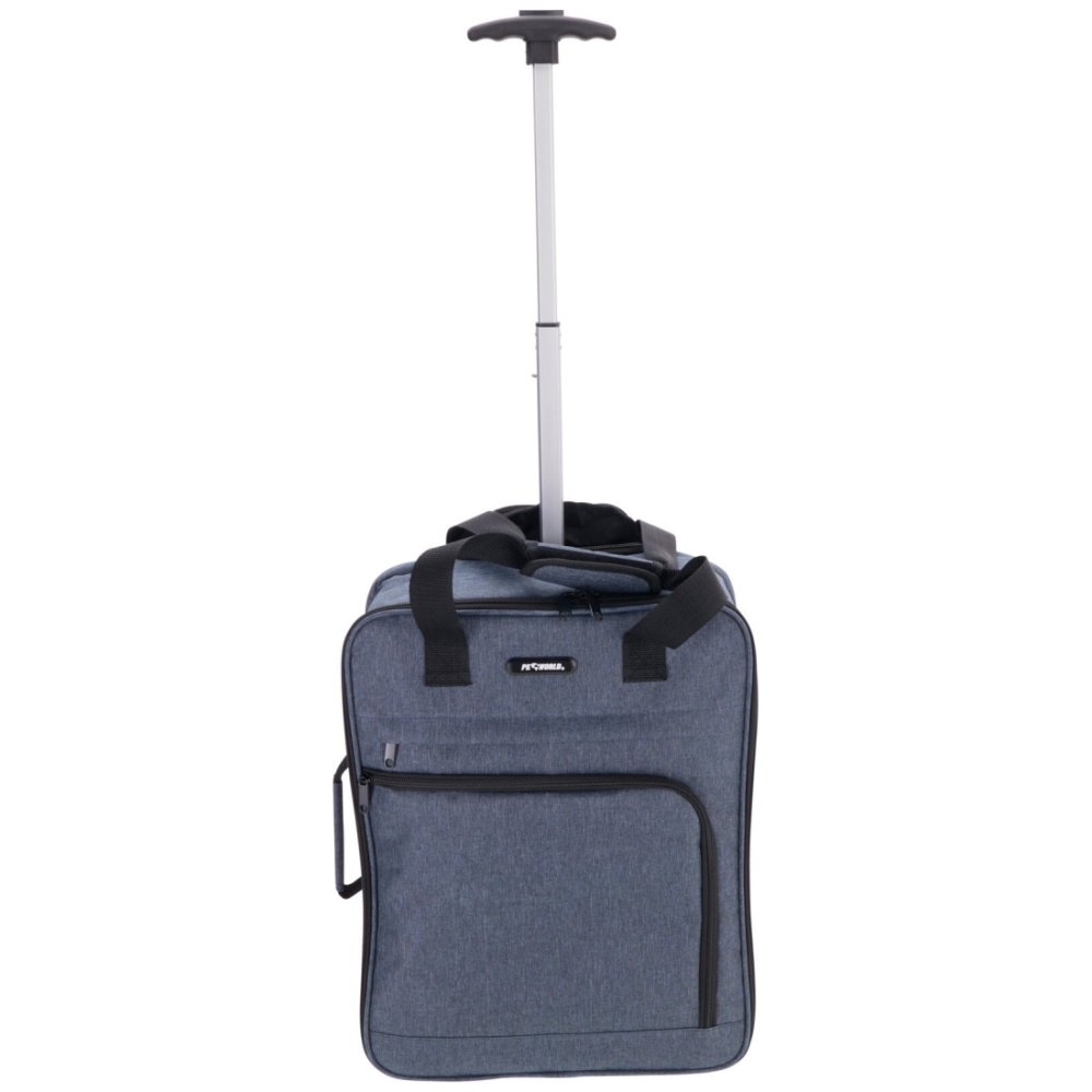PROWORLD Kufr příruční na kolečkách textil 36 × 20 × 45 cm temně modrá KO-CW5000120