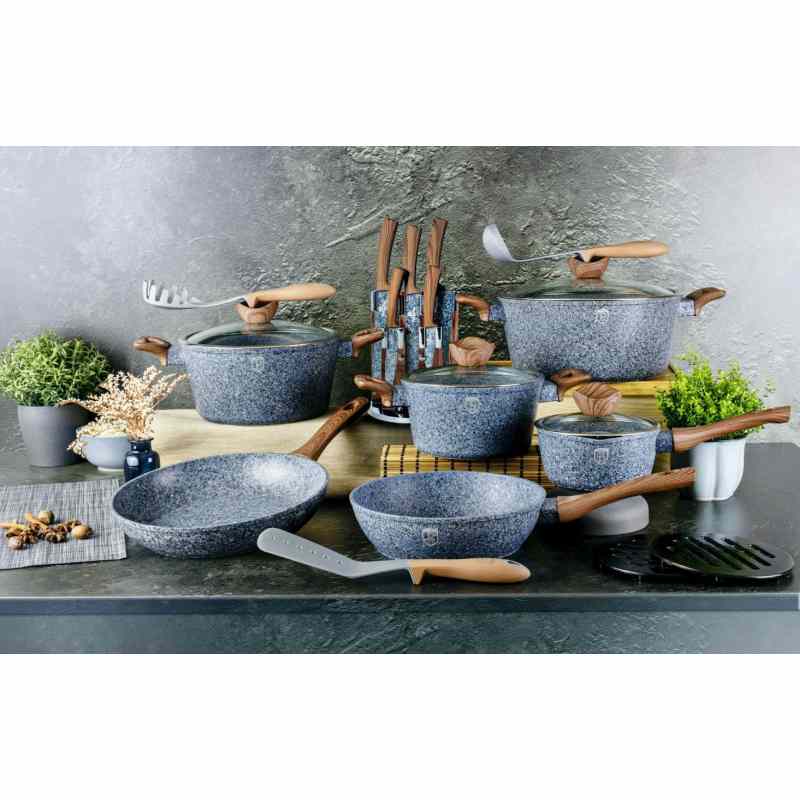 BERLINGERHAUS Panvica grilovacia s pokrievkou a mramorovým povrchom 28 cm Forest Line BH-1599