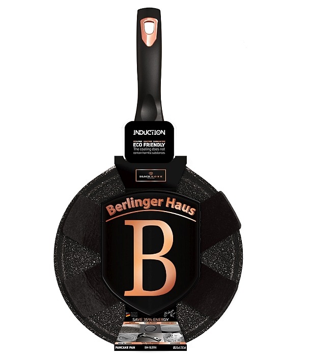 BERLINGERHAUS Pánev na palačinky s mramorovým povrchem 25 cm Black Rose Collection BH-1639 - thumb (7)
