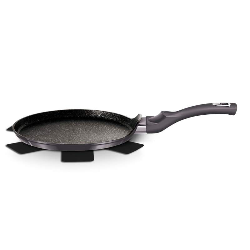 BERLINGERHAUS Panvica na palacinky s mramorovým povrchom 25 cm Carbon PRO Line BH-6902