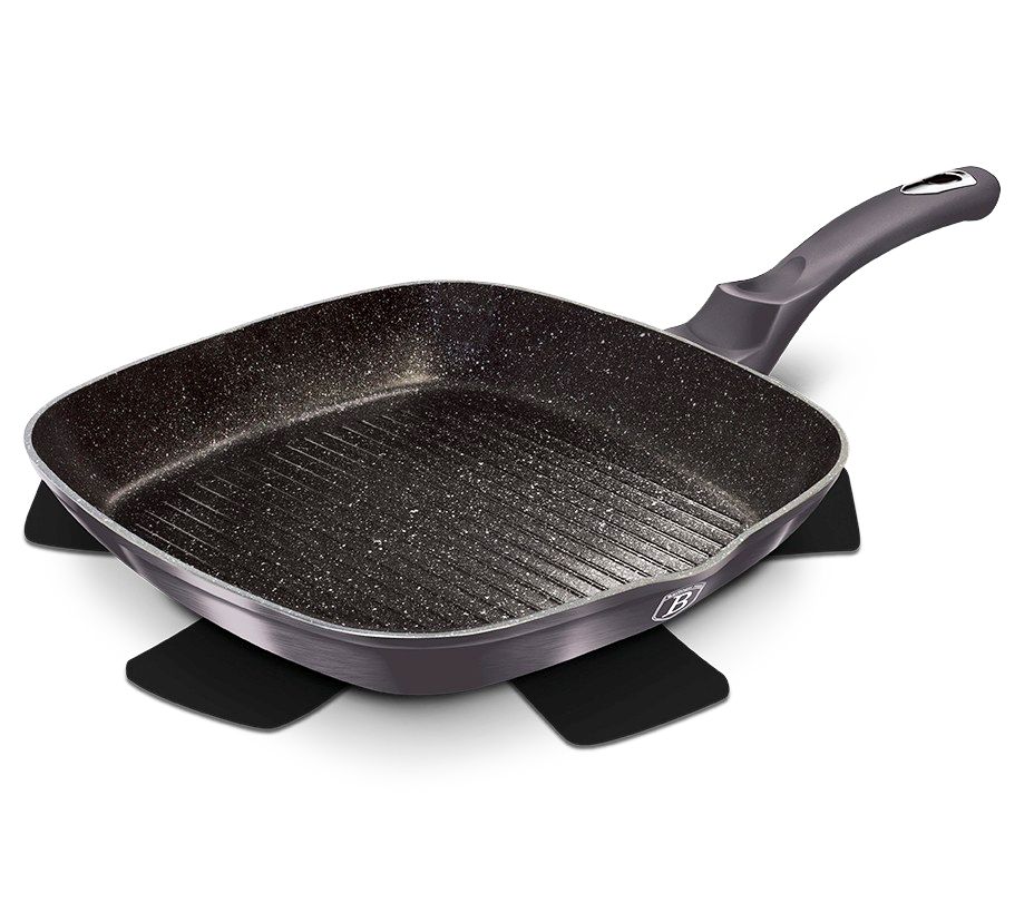 BERLINGERHAUS Panvica grilovacia s mramorovým povrchom 28 cm Carbon PRO Line BH-6901