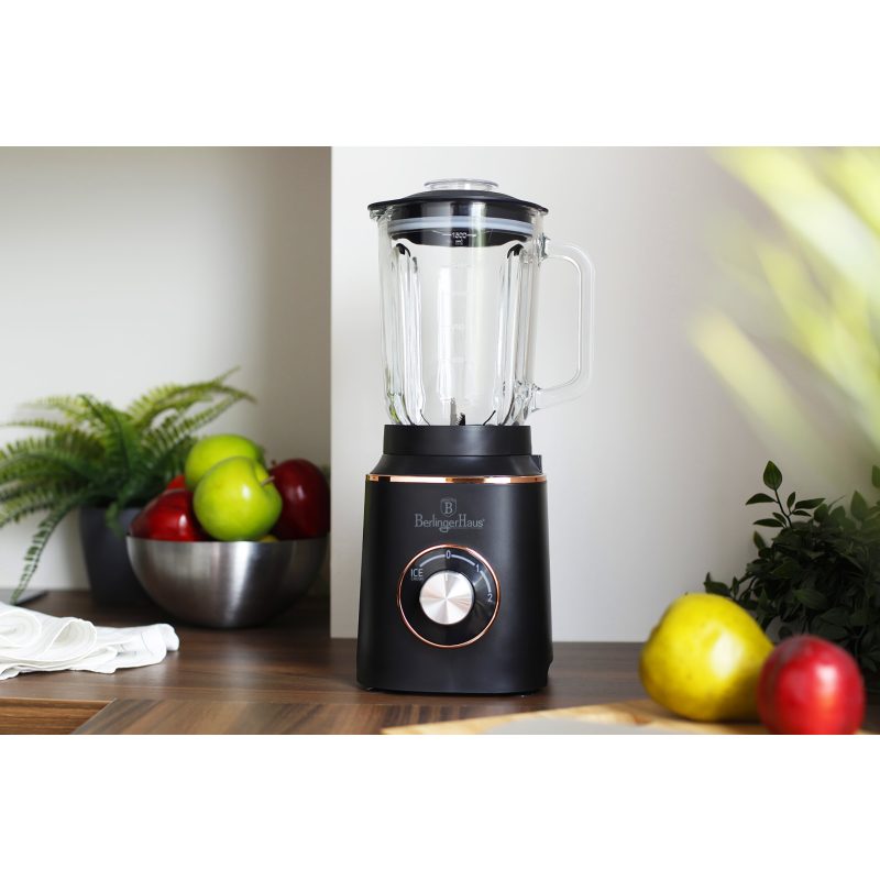 BERLINGERHAUS Stolný mixér 1000 W Black Rose Collection so sklenenou nádobou 1,5 l BH-9449