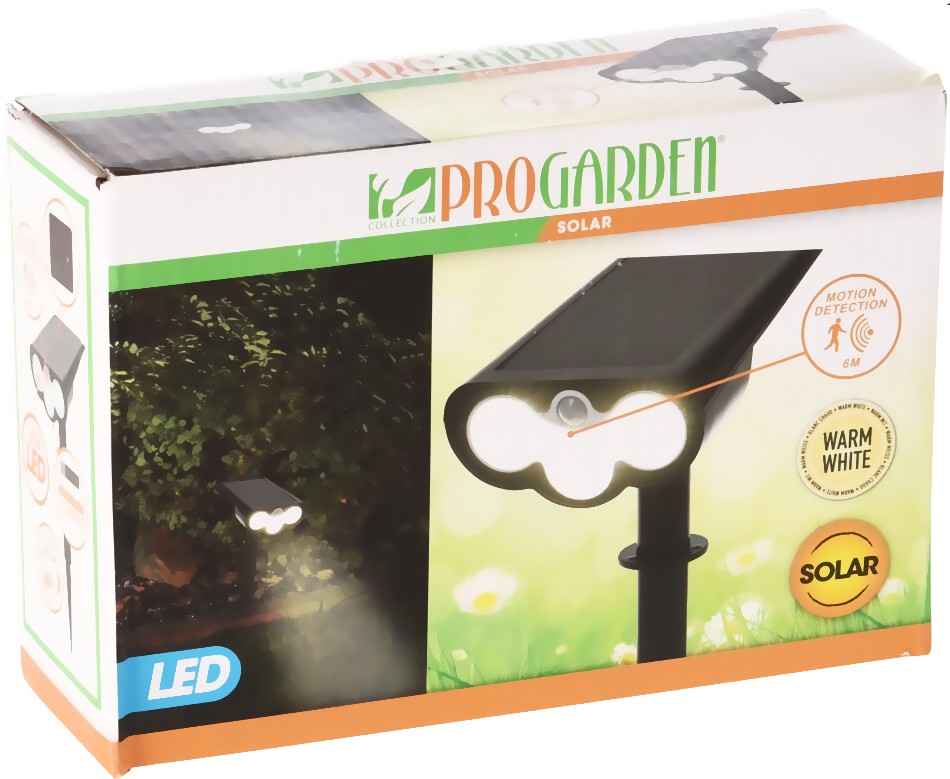 PROGARDEN Solární světelný detektor pohybu KO-CZ6500800