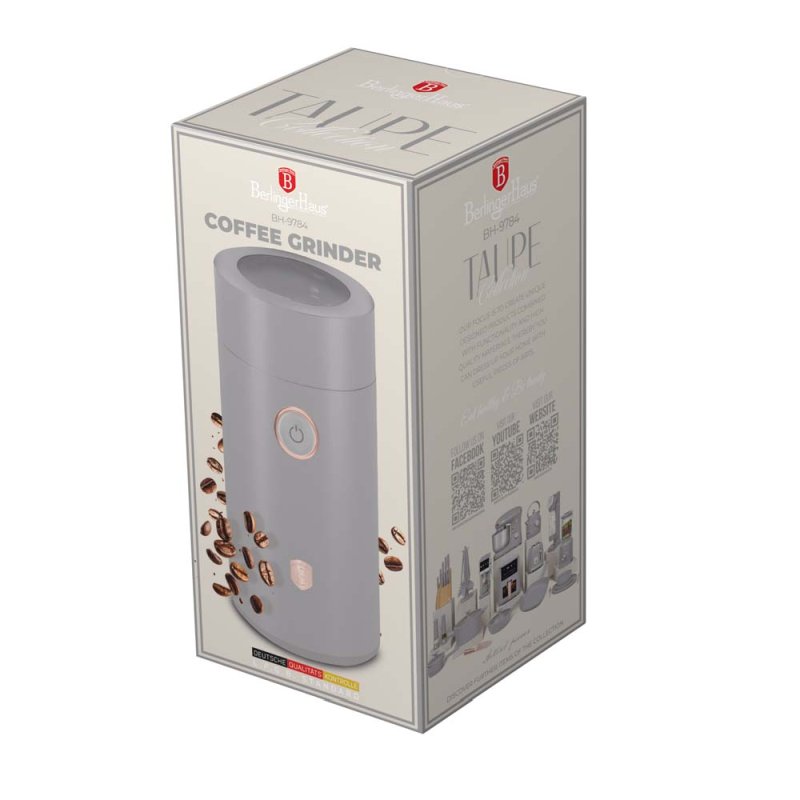 BERLINGERHAUS Mlýnek na kávu elektrický Taupe Collection BH-9784