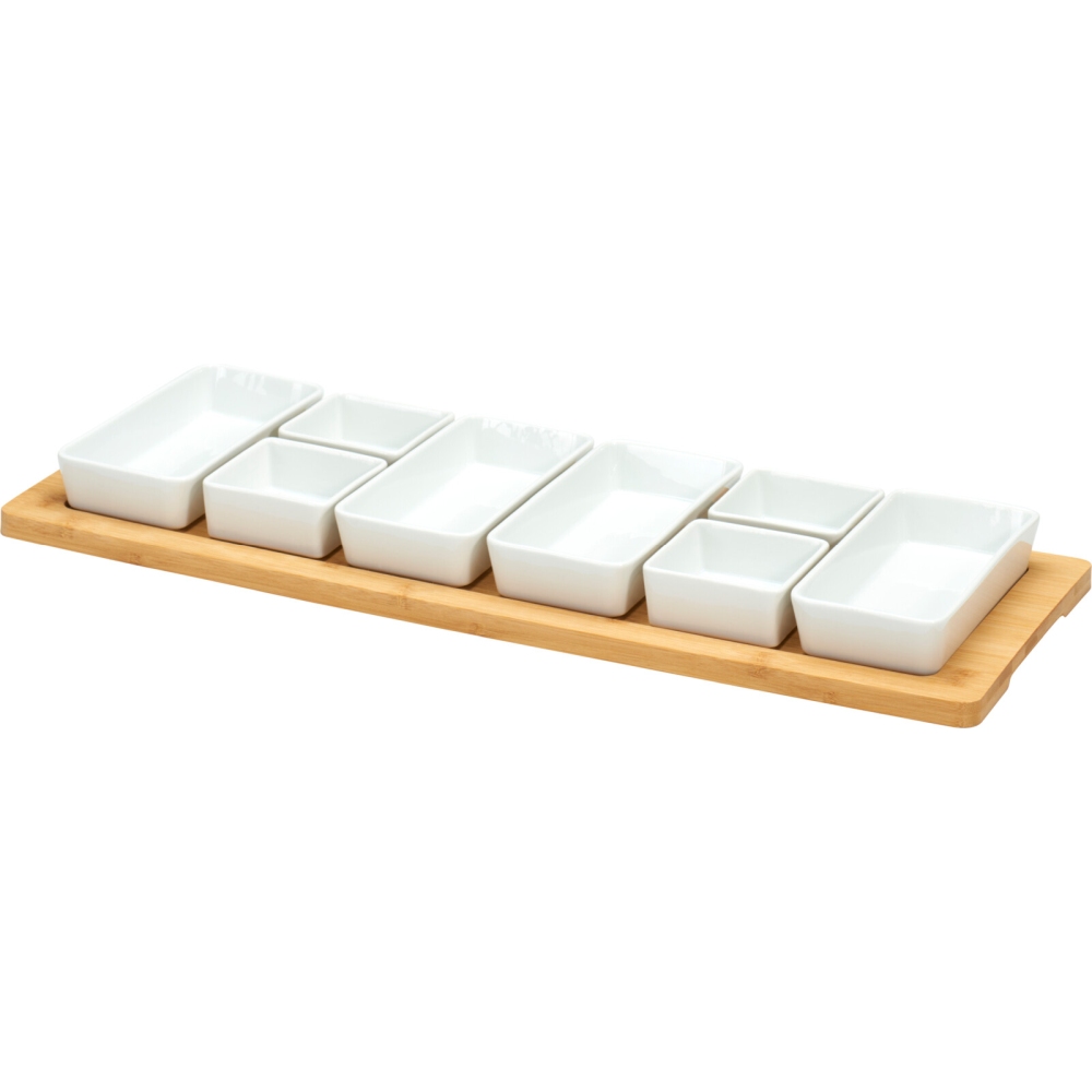 EXCELLENT HOUSEWARE Servírovací sada porcelánová 9 ks bílá KO-210001500