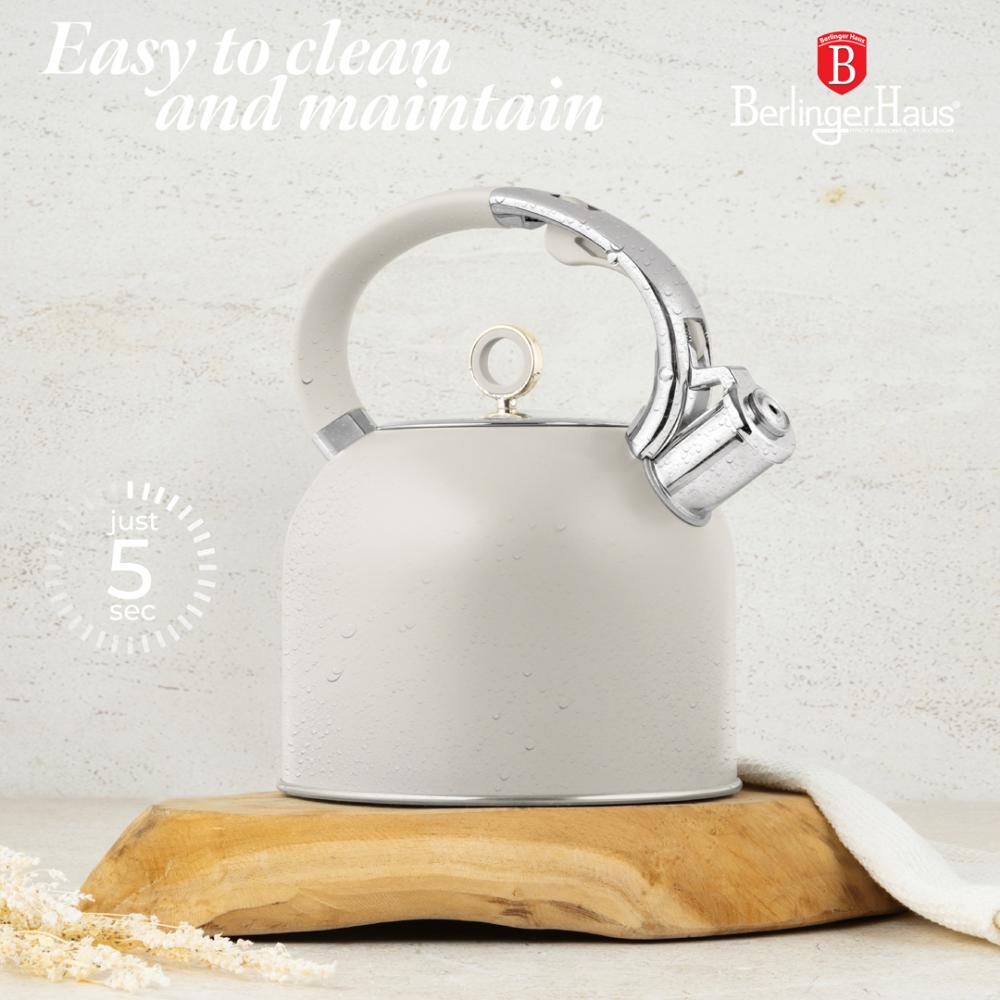 BERLINGERHAUS Konvice pískací se skleněným víkem 3 L Sahara Collection BH-8915