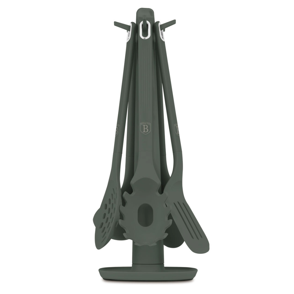 BERLINGERHAUS Kuchyňské náčiní ve stojanu sada 6 ks Matte Green Collection LP-BH-265