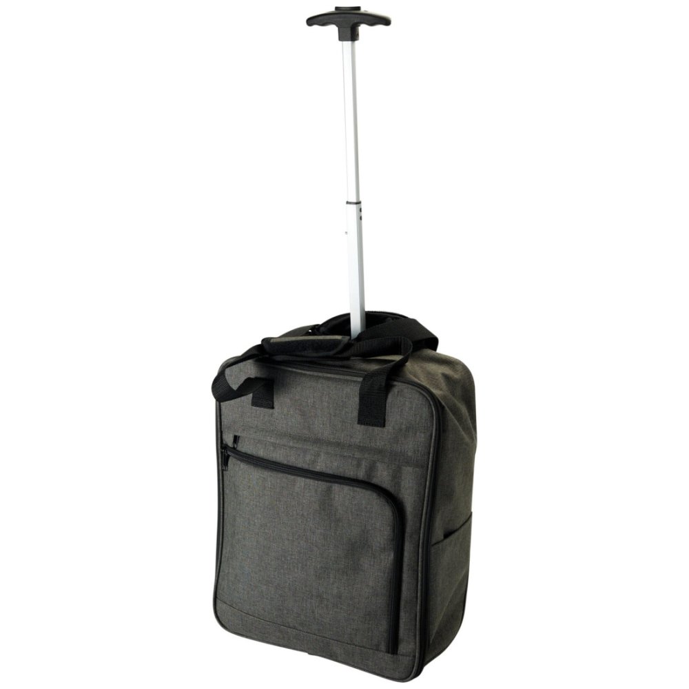 PROWORLD Kufr příruční na kolečkách textil 36 × 20 × 45 cm temně šedá KO-CW5000110