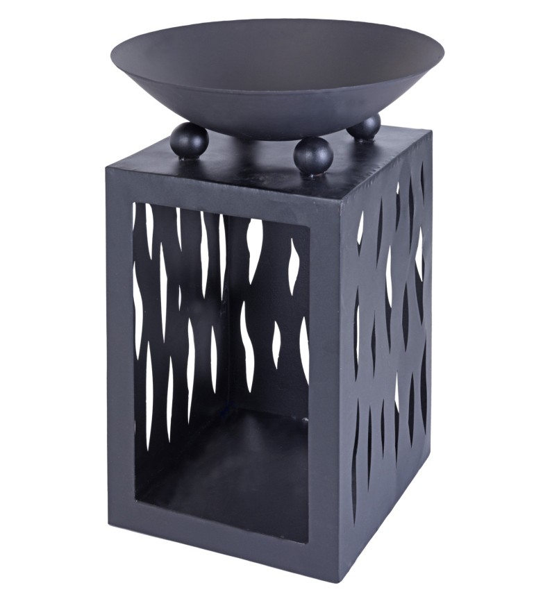 PROGARDEN Ohnisko so stojanom na drevo oceľové 2v1 KO-FB8200030