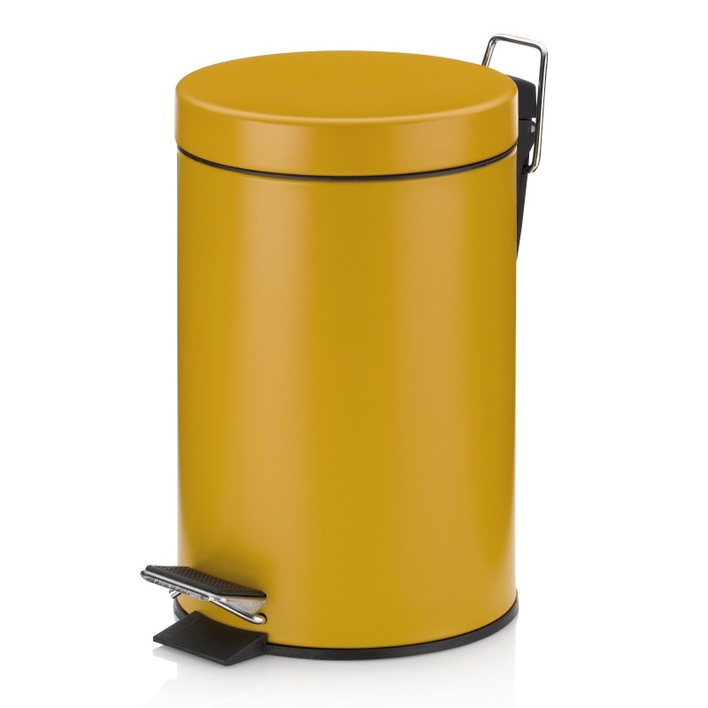 KELA Kosmetický koš MONACO kov žlutá 3l KL-24285