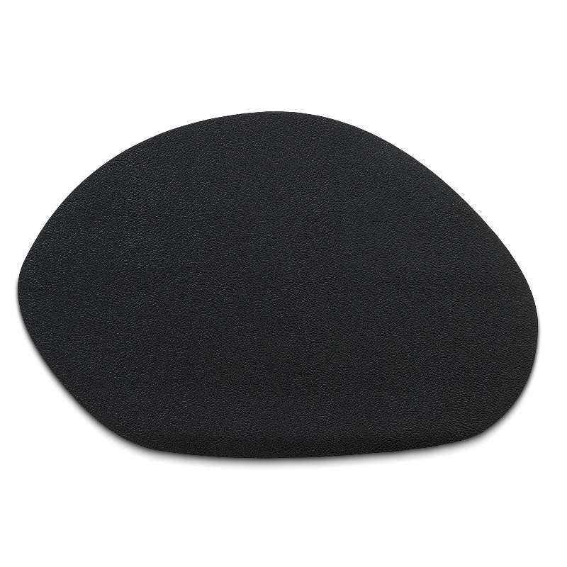 KELA Prostírání Stone PU kůže černá 45,0x30,0x0,2cm KL-12651