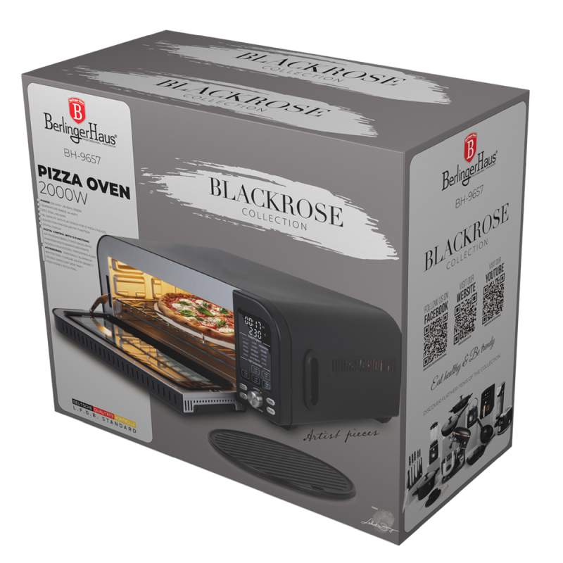 BERLINGERHAUS Pec na pizzu elektrická Black rose Collection BH-9657