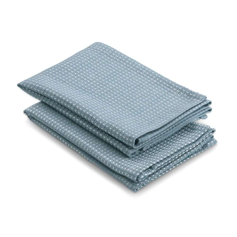 KELA Utěrka CAJA 2 ks 55% bavlna/45% bambus světle modrá 32x32 cm KL-12878