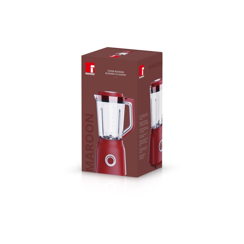 BERGNER Mixér stolní 1,5 l MAROON BG-51042-RD - thumb (2)