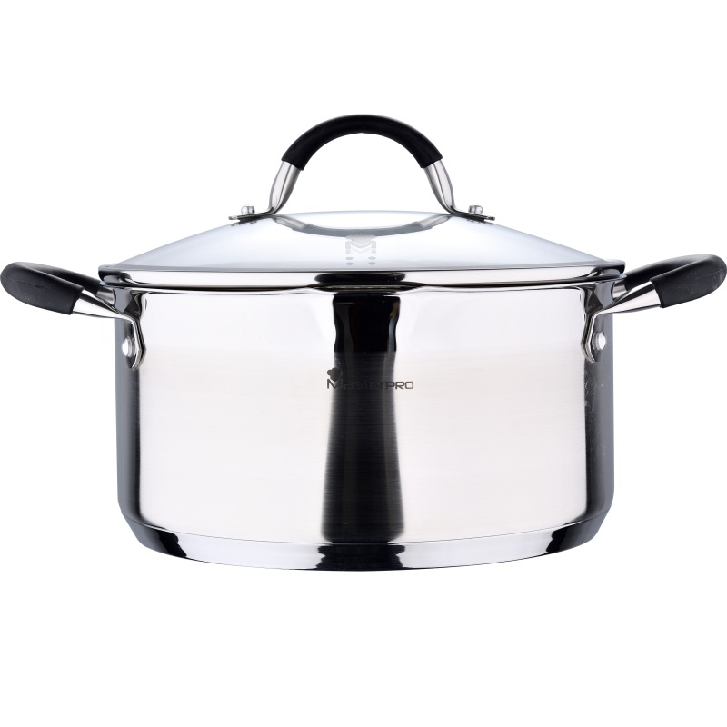 MASTERPRO Hrnec s poklicí nerez FOODIES 24 cm 5 litrů BGMP-1502-BK - thumb (4)