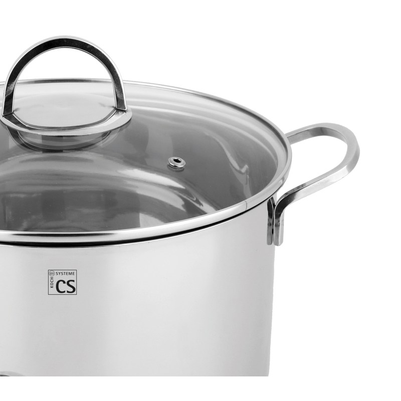 CS SOLINGEN Kastrol s poklicí nerez 40 cm / 50 l TRIER CS-093198