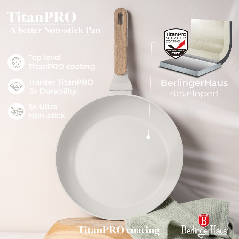 BERLINGERHAUS Sada pánví s titanovým povrchem 3 ks Sahara Nordic Collection BH-8322