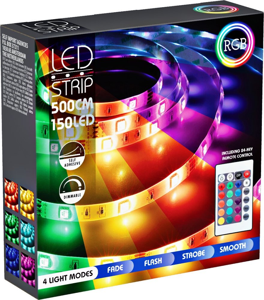 HOMESTYLING LED pásek 5 m 150 LED RGB KO-ALE000110