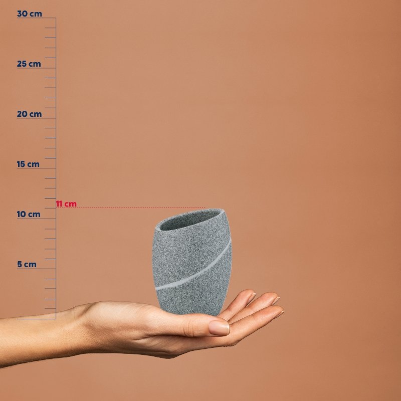 KELA Hrnček Talus polyresin biela KL-20302