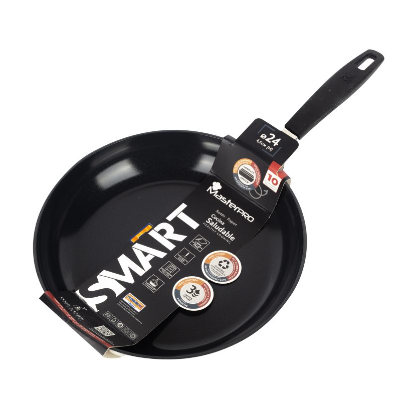 MASTERPRO Pánev s nepřilnavým povrchem SMART 24 cm stříbrná BGEU-3768 - thumb (4)