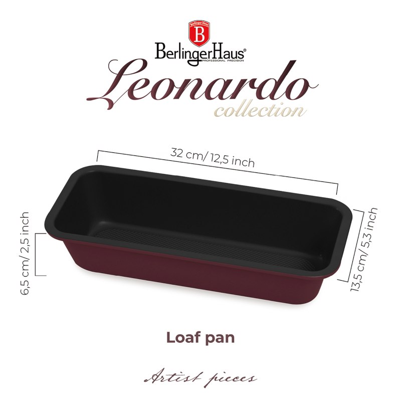BERLINGERHAUS Forma na biskupský chlebíček s titanovým povrchem Leonardo Collection BH-7917