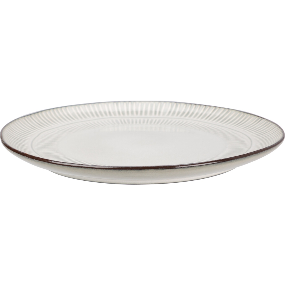 SIAKI Talíř mělký  sada 6 ks 27 cm šedá kamenina KO-Q97001530