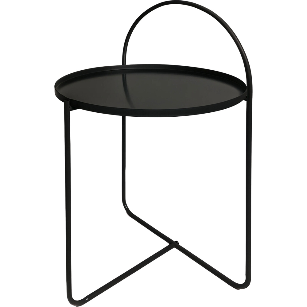 H & S COLLECTION Stolek odkládací kov 65 cm černá KO-DD1001550