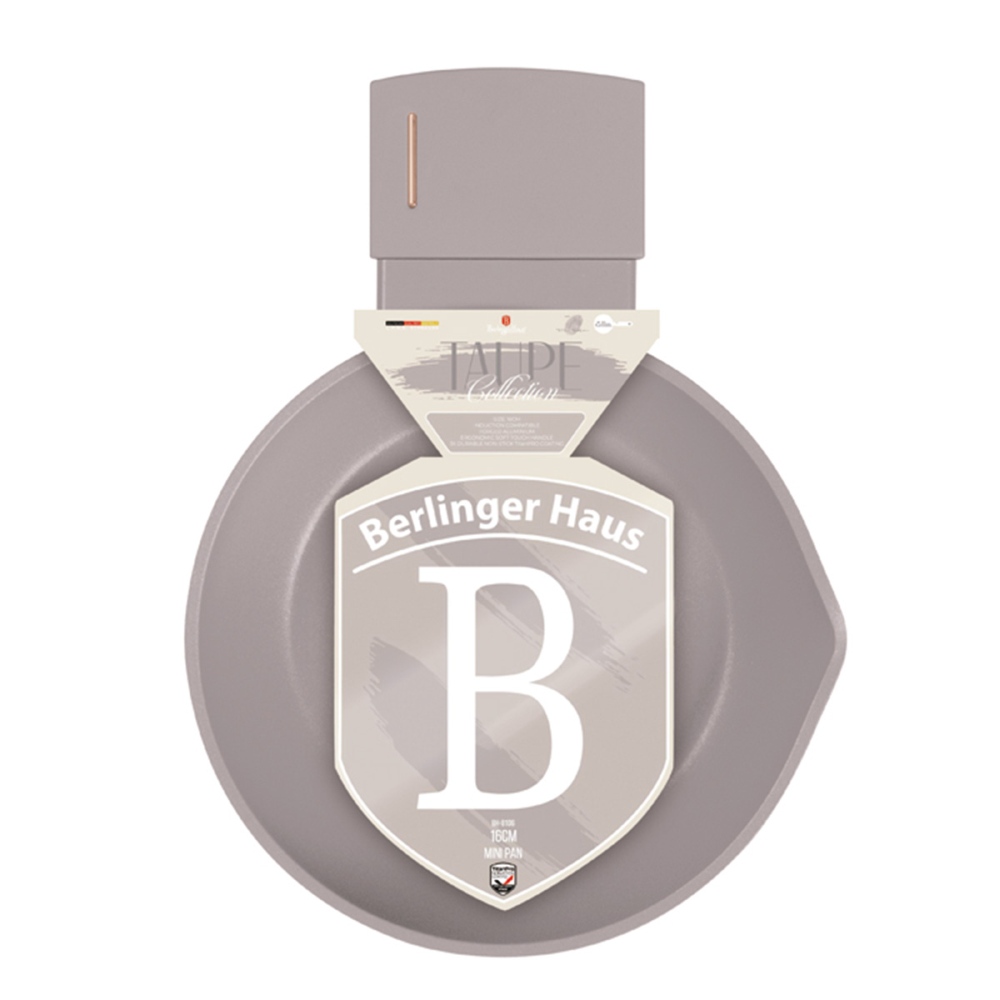 BERLINGERHAUS Pánev s titanovým 16 cm Taupe Collection BH-8106