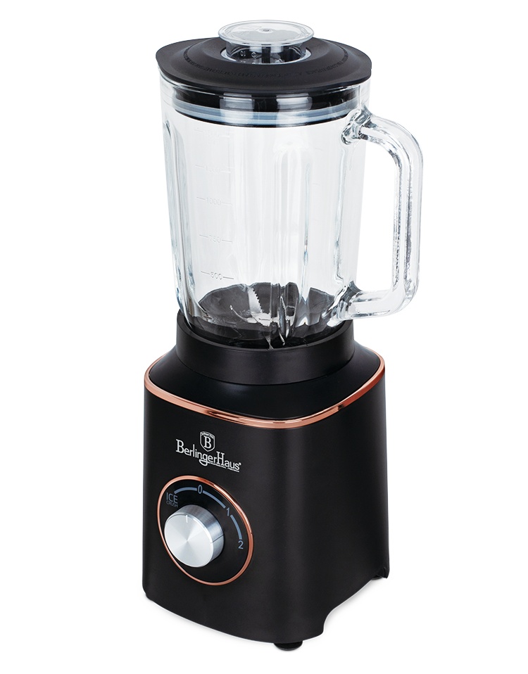 BERLINGERHAUS Stolný mixér 1000 W Black Rose Collection so sklenenou nádobou 1,5 l BH-9449