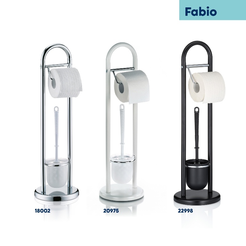 WC sada Fabio, černá 19x65 cm KL-20998 - thumb (5)