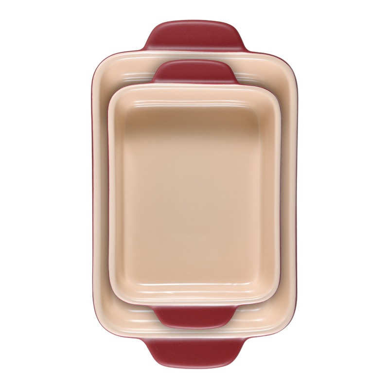 BERGNER Zapékací miska kamenina MAROON sada 2 ks červená burgundy BG-13434-RD - thumb (2)