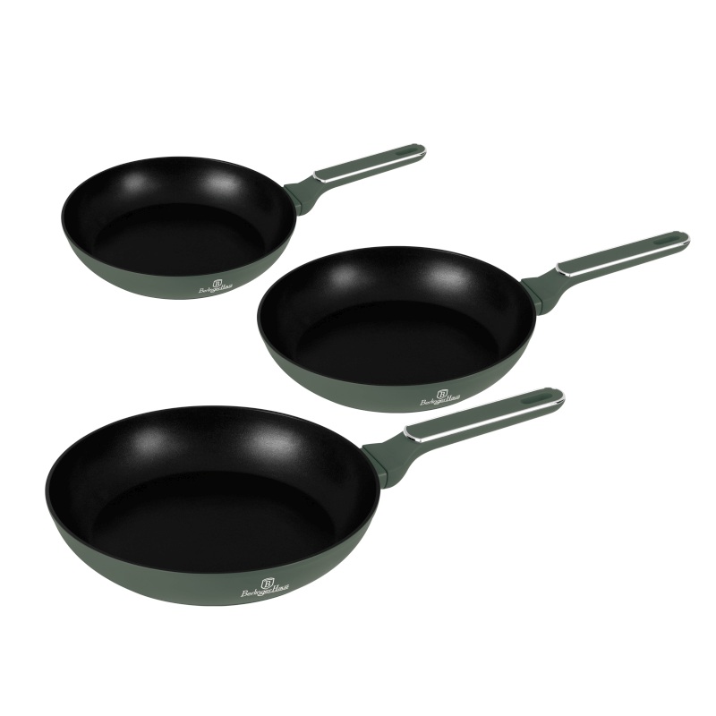 BERLINGERHAUS Sada pánví s titanovým povrchem Matte Green Collection BH-8206