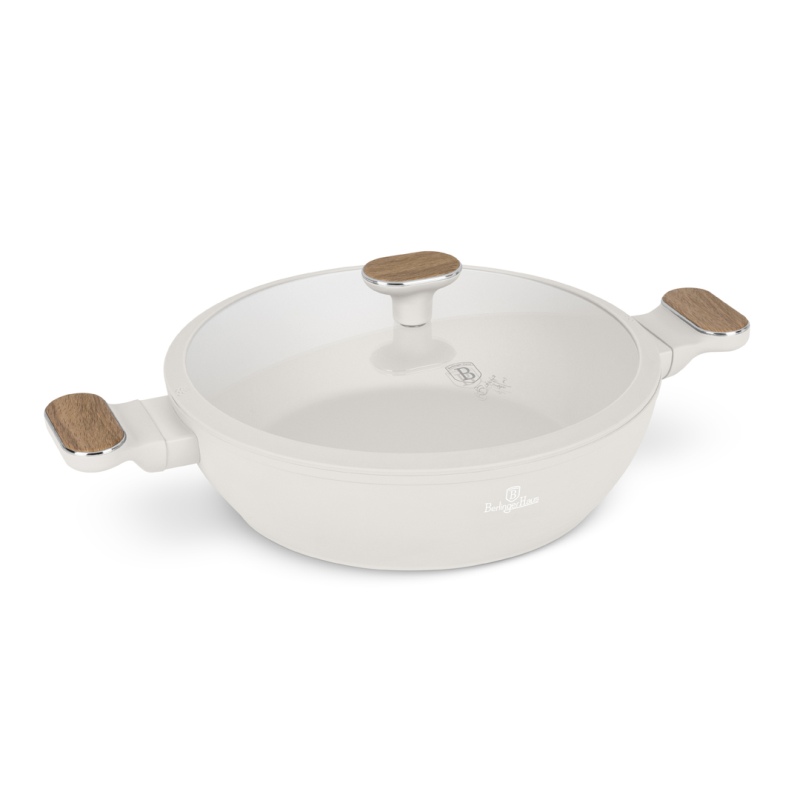 BERLINGERHAUS Pánev hluboká s titanovým povrchem a poklicí 28 cm Sahara Nordic Collection BH-8318